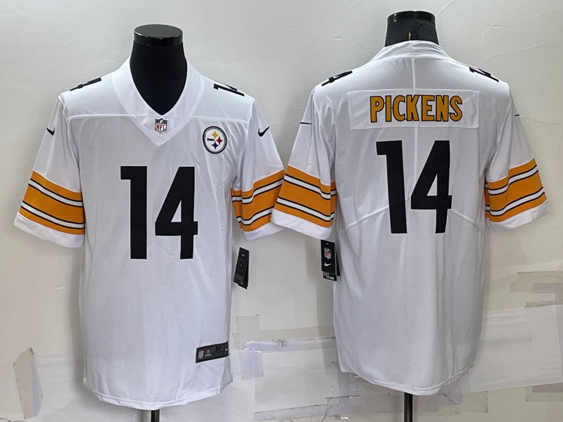 Men's Pittsburgh Steelers George Pickens #14 White Jersey